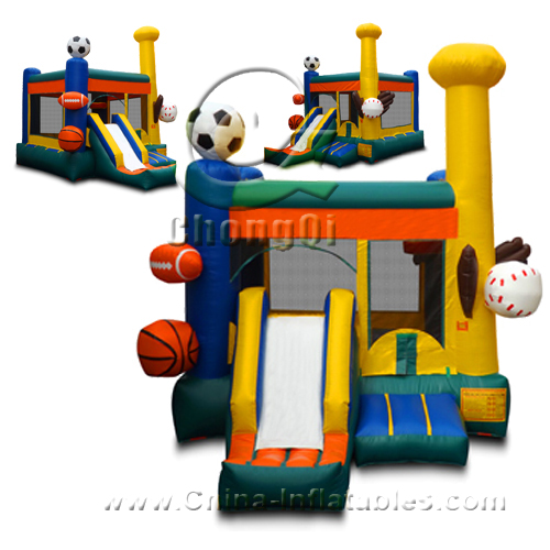 inflatable bounce & slide combo